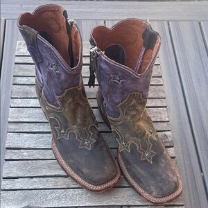 Dan Post Women’s Purple and Brown Western Boots